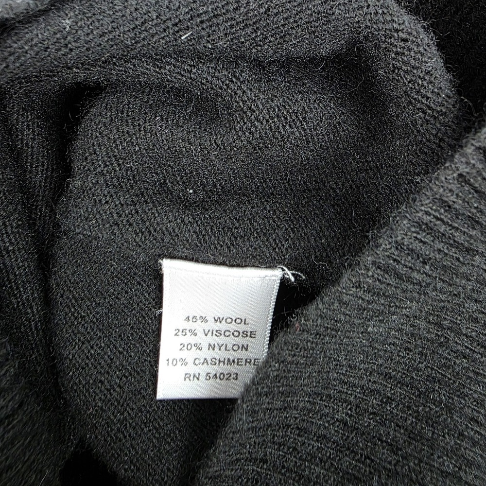 Banana Republic Italian Yarn Wool Cashmere Blend Black Knit Sweater Womens SP - Picture 4 of 7